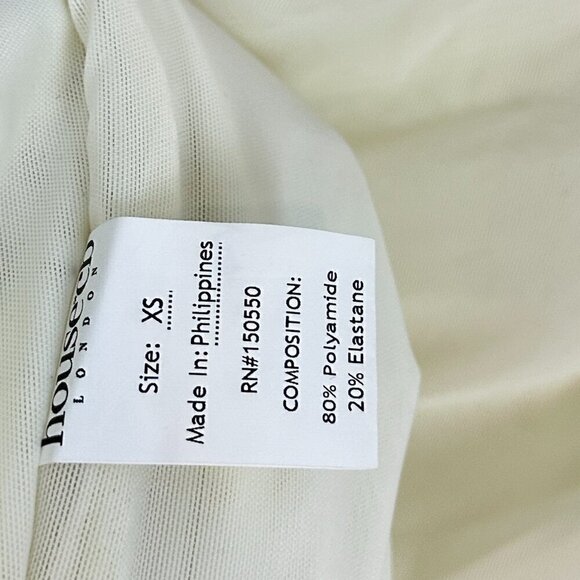 HOUSE OF CB Valentina Asymmetric Cutout One-Shoulder Midi Dress in Ivory XS NWT - Picture 12 of 16